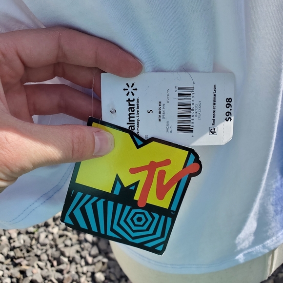 MTV | "1981 World Tour" Cropped Tee sz S - Picture 5 of 8